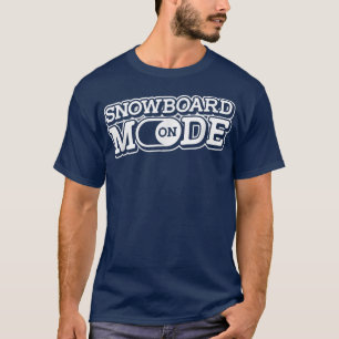 Schneemobil-Modus auf Schlittelschnee Schneemaschi T-Shirt