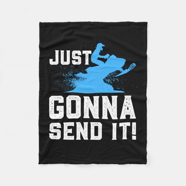 Schneemobil - Nur Gonna schicken Fleecedecke (Vorderseite)