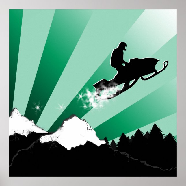 Schneemobil. Poster (Vorne)