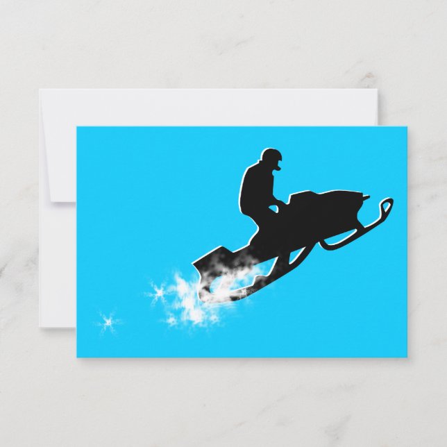 Schneemobil : Pulverlauf (Vorderseite)