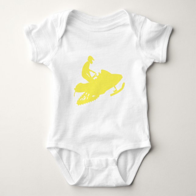 Schneemobil/Schlitten Baby Strampler (Vorderseite)