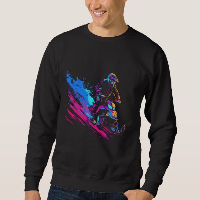 Schneemobil Snowmobil Sweatshirt (Vorderseite)