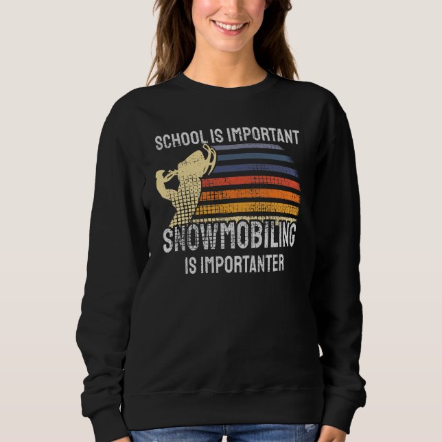 Schneemobil Sweatshirt (Vorderseite)