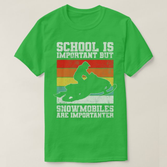 Schneemobil T-Shirt (Design vorne)