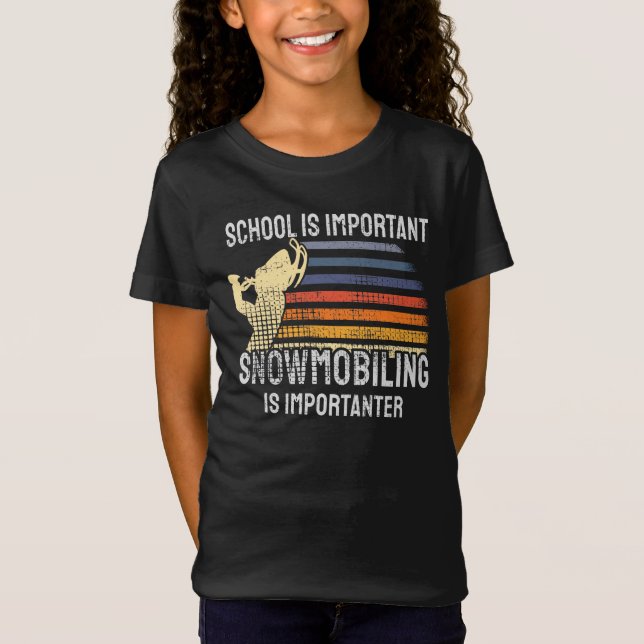 Schneemobil T-Shirt (Vorderseite)