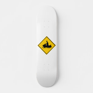 Schneemobil-Warnschnee Winter Skateboard