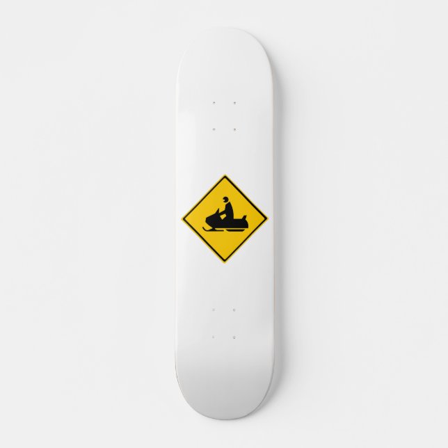 Schneemobil-Warnschnee Winter Skateboard (Vorne)