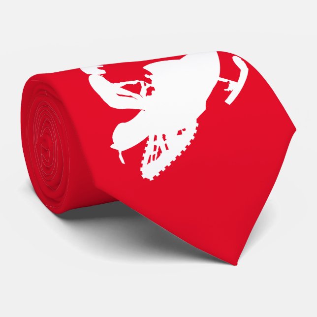 Schneemobil Weißer Schlitten Krawatte (Gerollt)