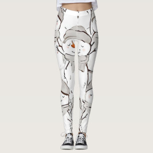 Schneemobildmuster Leggings