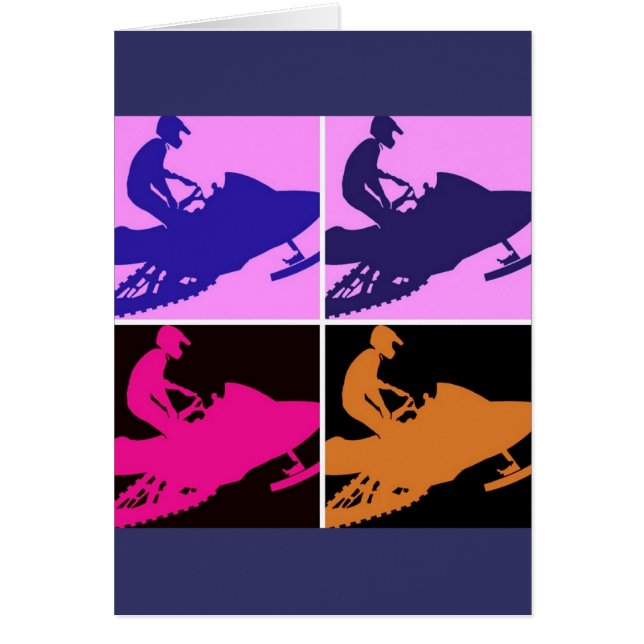 Schneemobile Pop Kunst (Vorne)