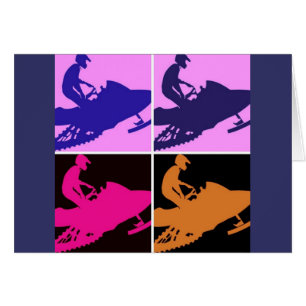 Schneemobile Pop Kunst