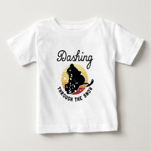 Schneemobilfahren - Durch Den Schnee Rasen Baby T-shirt