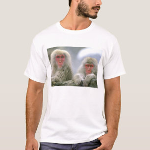 Schneemonchpaar, Japanmakak, T-Shirt