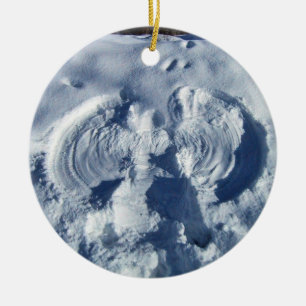 Schneengel Keramikornament