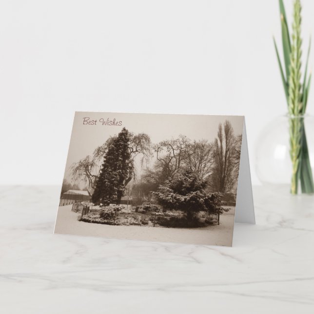 Schneepark Landschaft Weihnachten (Vorderseite)