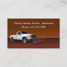 Schneepflug Visitenkarte