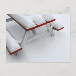 Schneepiknick Postkarte