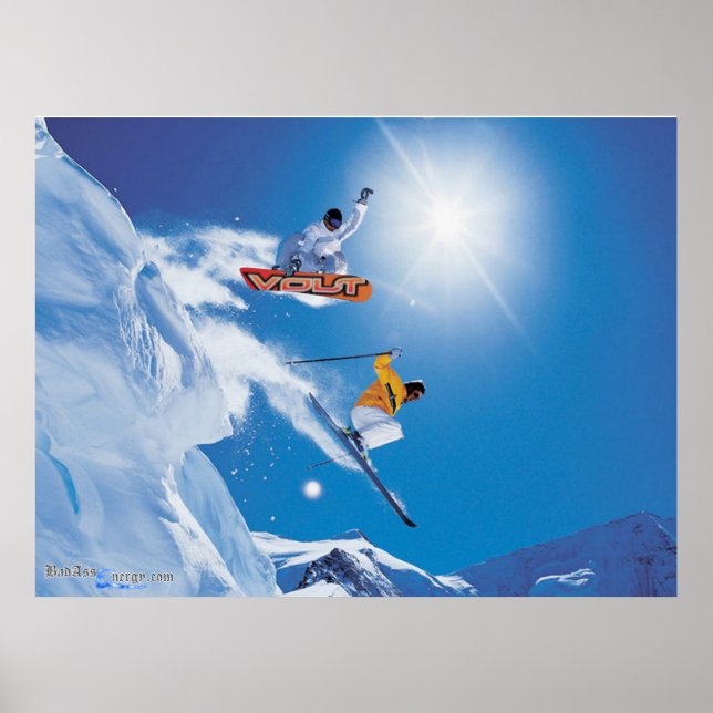 Schneeplakat Boarding Poster (Vorne)