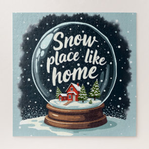 Schneeplatz wie Zuhause Puzzle