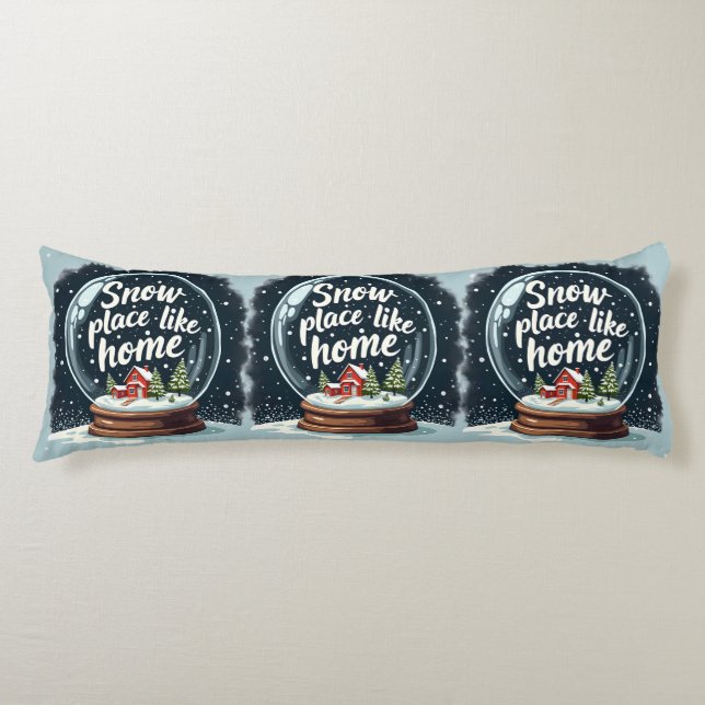 Schneeplatz wie Zuhause Seitenschläferkissen (Vorderseite)