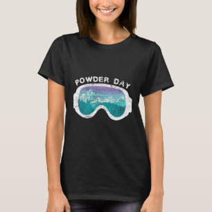 Schneepowder Day Snowboarden Mountain Sport T-Shirt