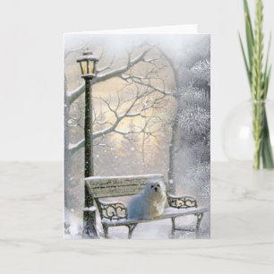 Schneeräumchen der maltesischen Weihnachtskarte Feiertagskarte