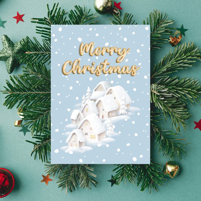 Schneereiche Winterhäuser Süße Weihnachten (Von Creator hochgeladen)