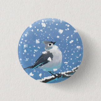 Schneereicher Januar Button