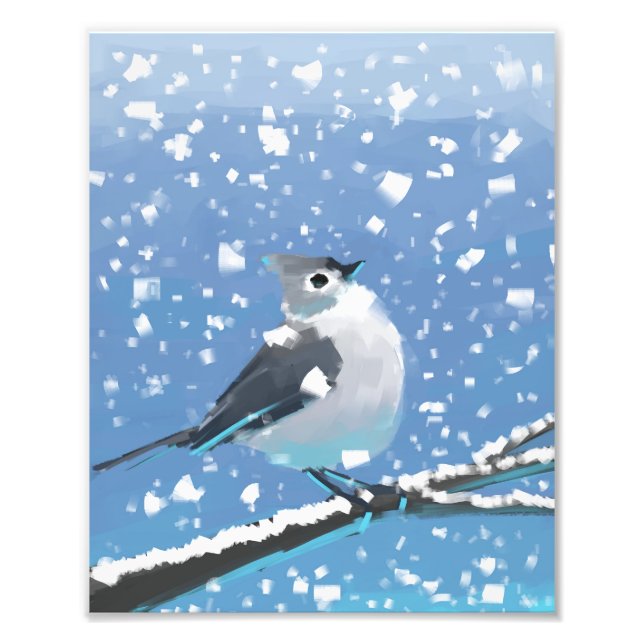 Schneereicher Januar Fotodruck (Vorne)