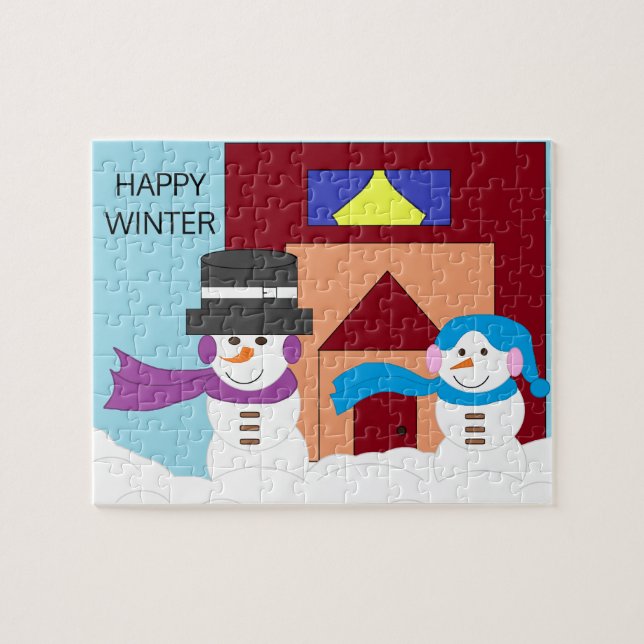 Schneereicher Winter Puzzle (Horizontal)