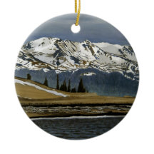 Schneereiches Leadville Colorado Bergpanorama