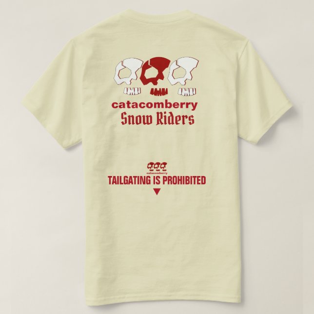 SCHNEERIDER VON CATCOMBERRY T-Shirt (Design Rückseite)