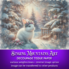 Schneerollen in der Weihnachtswaldlandschaft Seidenpapier