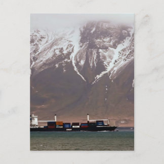 SCHNEESCHIFFE UM SCHNEEBERGE Amerika Postkarte