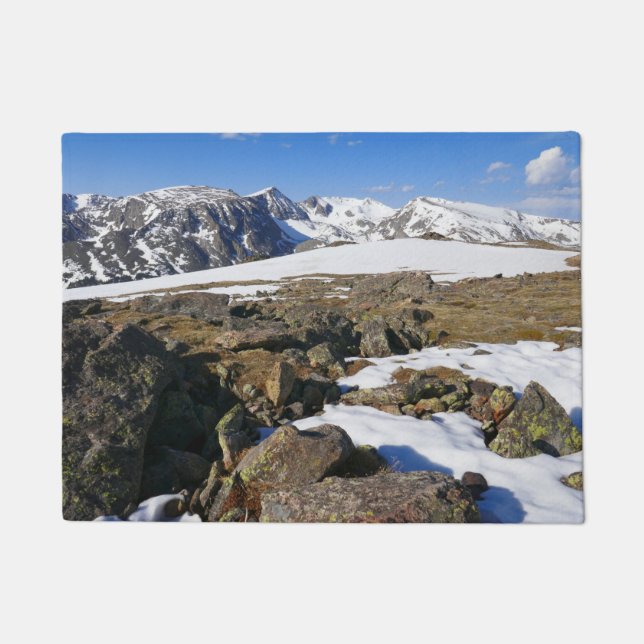 Schneeschmelzen auf den Felsen Fußmatte (Vorderseite)