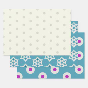 Schneeschrift Papierpack 1 Geschenkpapier Set