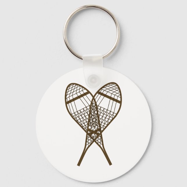 Schneeschuh Schlüsselanhänger (Vorderseite)