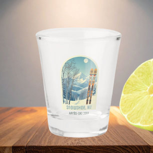 Schneeschuh West Virginia USA Urlaub Ski Shotglass Schnapsglas
