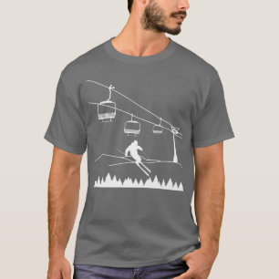 Schneeschuhanlage Skifahrer für m T-Shirt