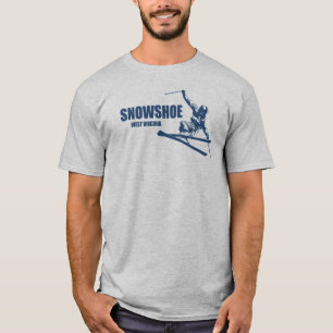 Schneeschuhberg West Virginia Skier T-Shirt