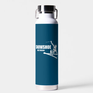 Schneeschuhberg West Virginia Skier Trinkflasche