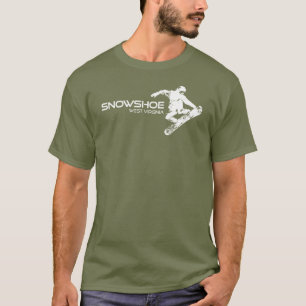 Schneeschuhberg West Virginia Snowboarder T-Shirt