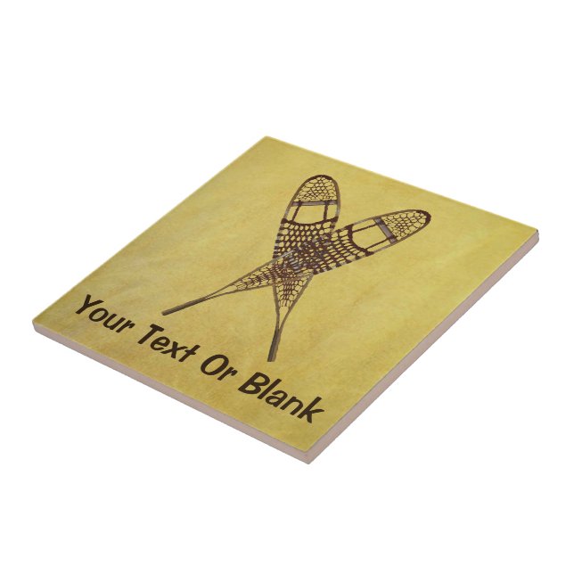 Schneeschuhe Fliese (Seite)