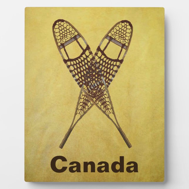 Schneeschuhe Fotoplatte (Vorderseite)