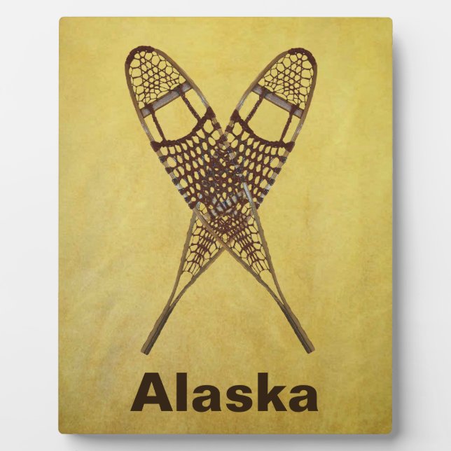 Schneeschuhe Fotoplatte (Vorderseite)