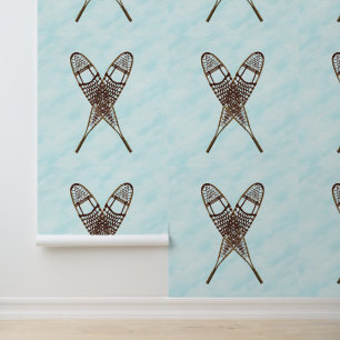 Schneeschuhe im Schnee Tapete