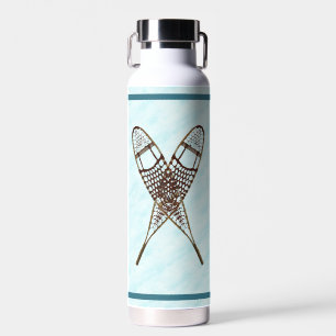 Schneeschuhe im Schnee Trinkflasche