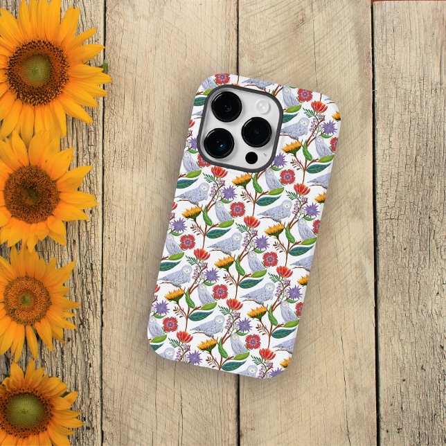 Schneeschuhe mit Tulpen und Sonnenblumen Case-Mate iPhone Hülle (Von Creator hochgeladen)