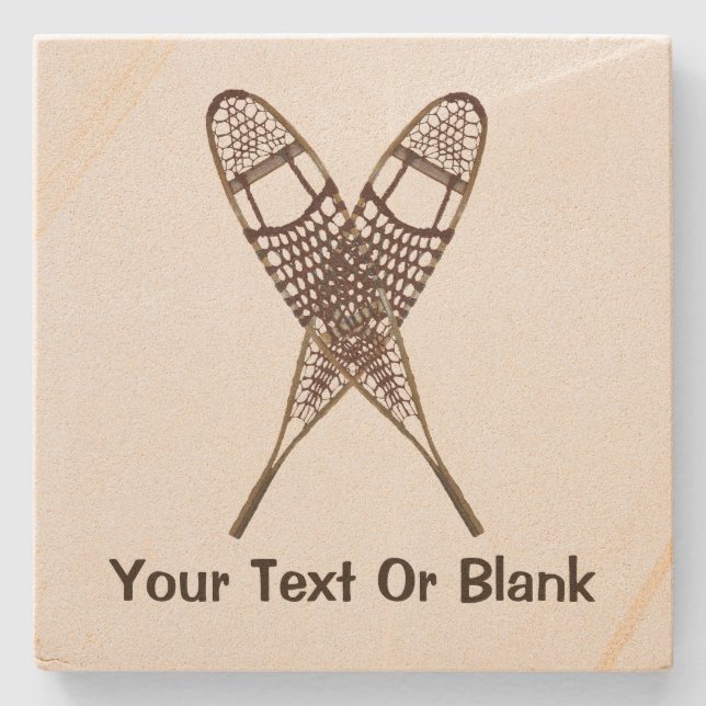 Schneeschuhe Steinuntersetzer (Vorderseite)