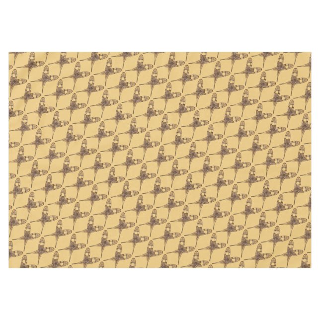 Schneeschuhe Tischdecke (Vorderseite (Horizontal))
